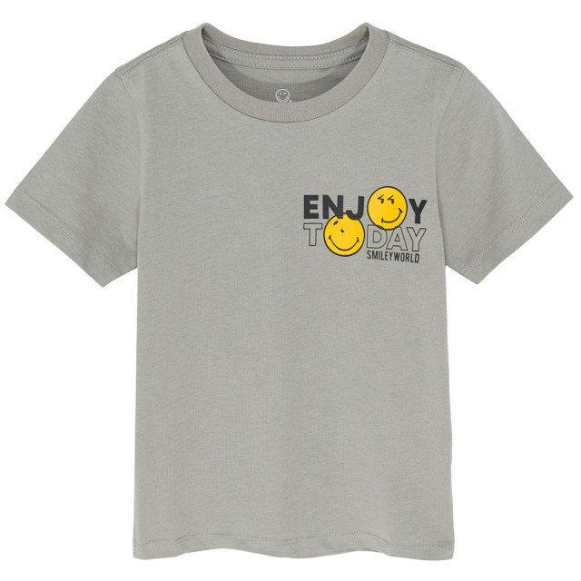 Тениска с къс ръкав SMILEY, цвят: Тъмно сив