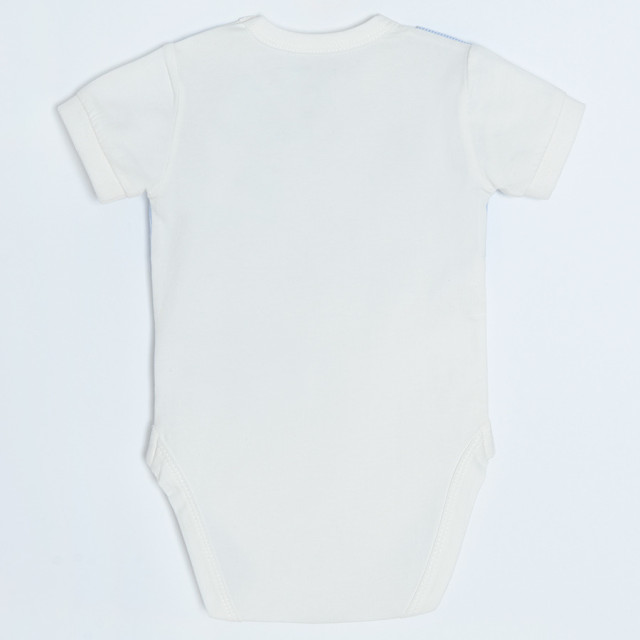 Боди с къс ръкав, цвят: Бял