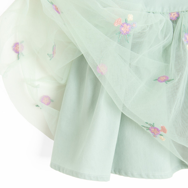 Рокля с къс ръкав, цвят: Зелен