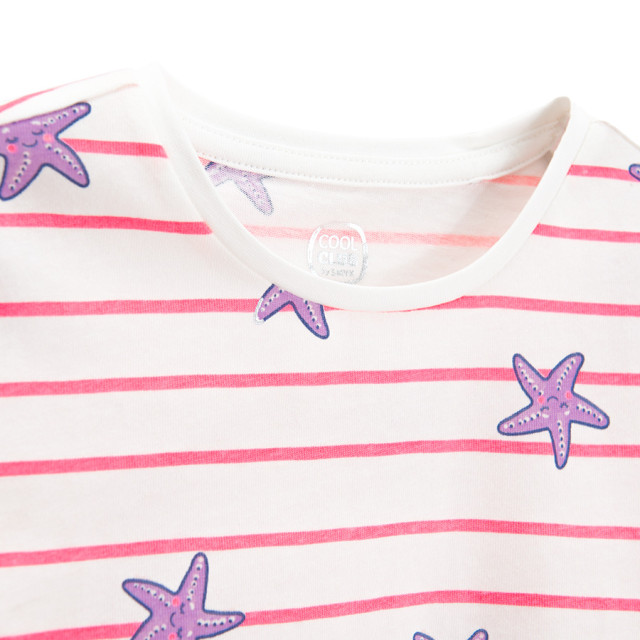 Тениска с къс ръкав, цвят: Бял