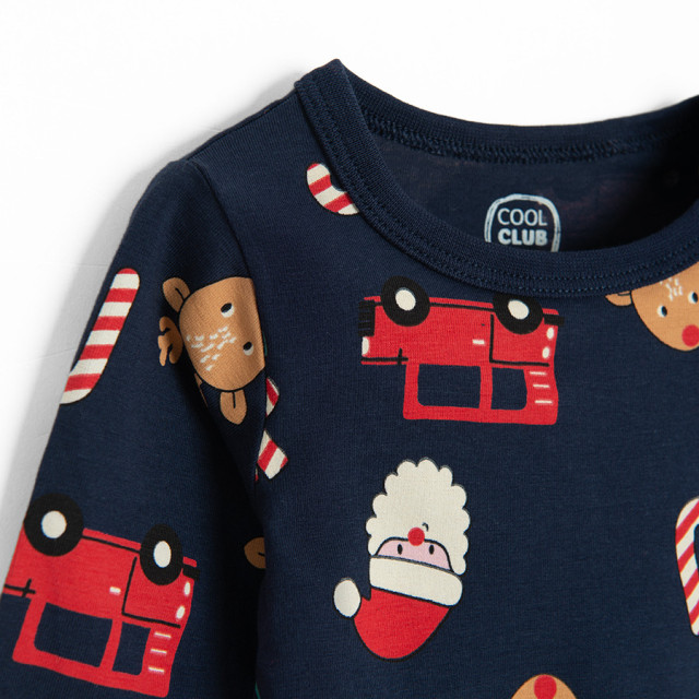 Боди с дълъг ръкав, цвят: Морско син