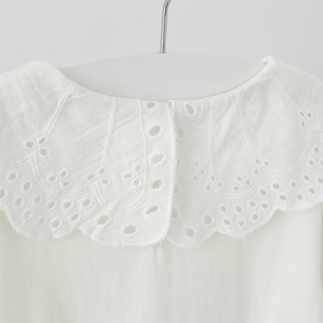 Блуза с дълъг ръкав, цвят: Бял