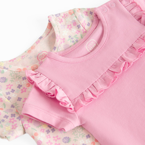 Боди с къс ръкав 2бр., цвят: Микс