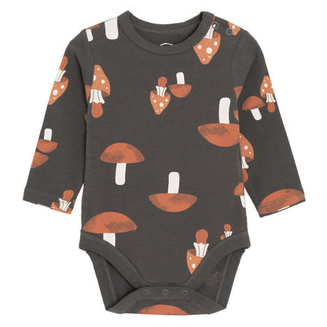 Боди с дълъг ръкав, цвят: Бежов