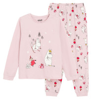 Пижама MOOMINS, цвят: Виолетов