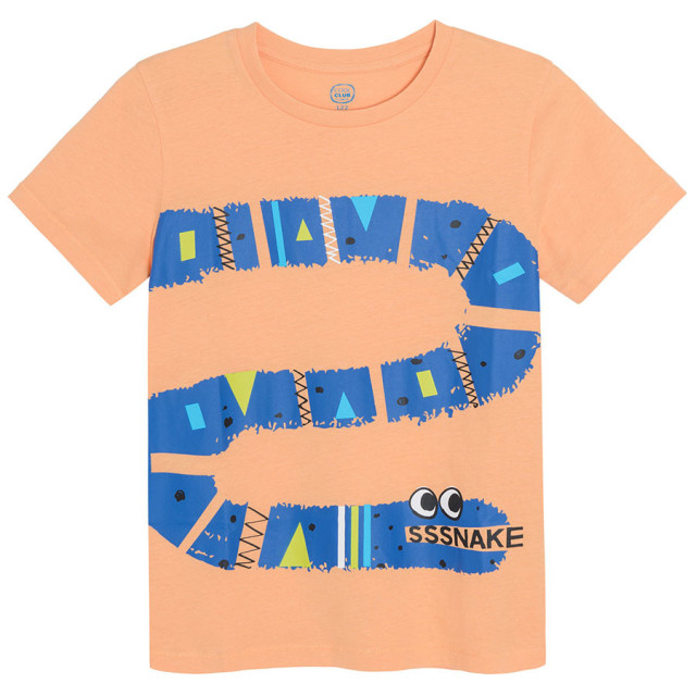 Тениска с къс ръкав, цвят: Оранжев