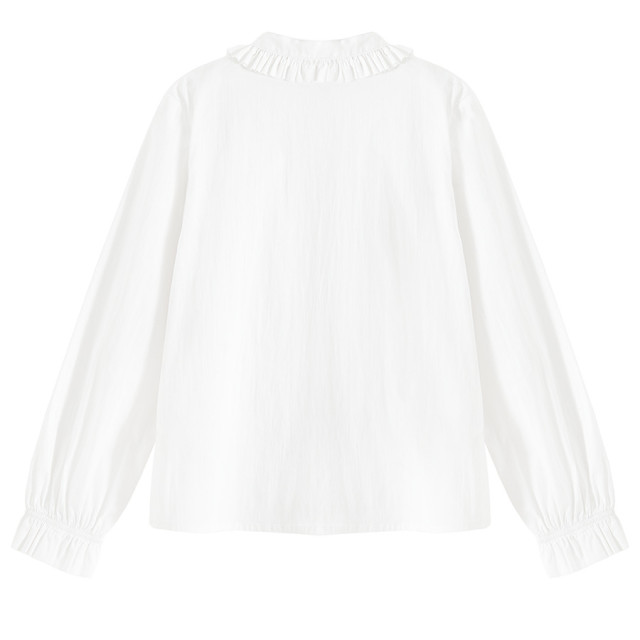 Риза с дълъг ръкав, цвят: Бял