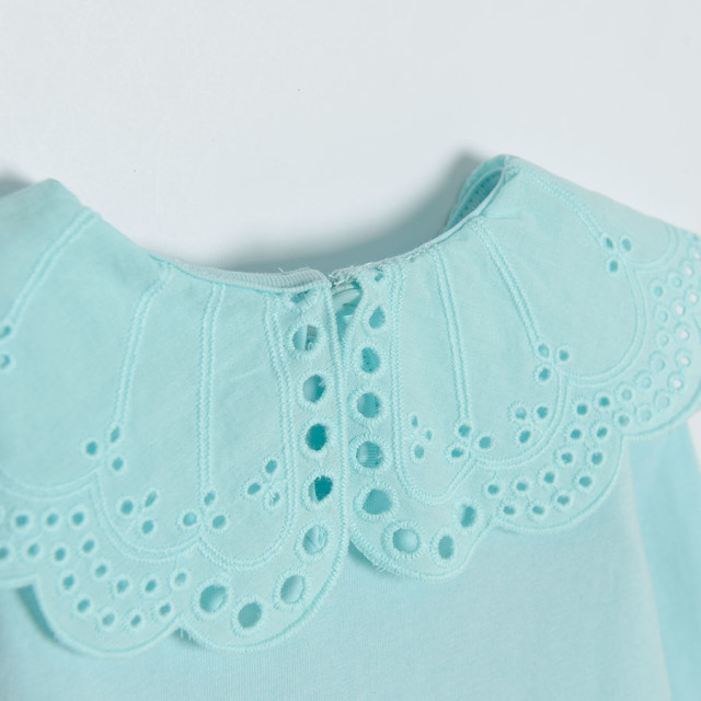 Боди с дълъг ръкав, цвят: Светло ментов