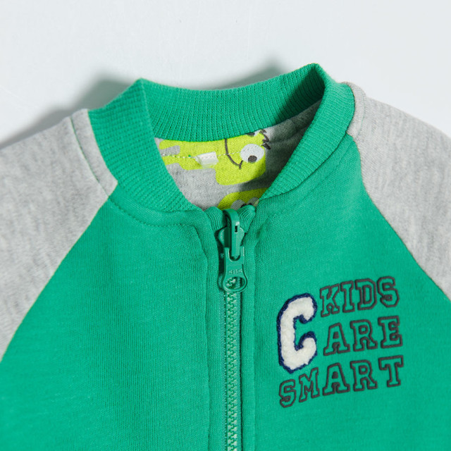 Блуза с дълъг ръкав, цвят: Зелен