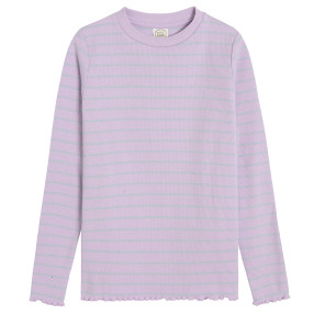 Тениска с дълъг ръкав, цвят: Лилав