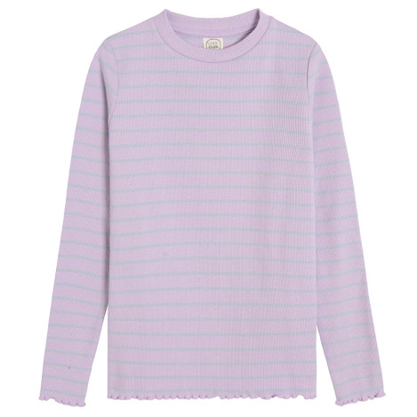 Тениска с дълъг ръкав, цвят: Лилав