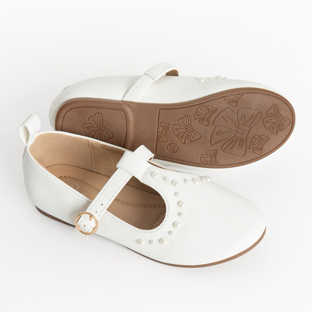 Балеринки, цвят: Бял