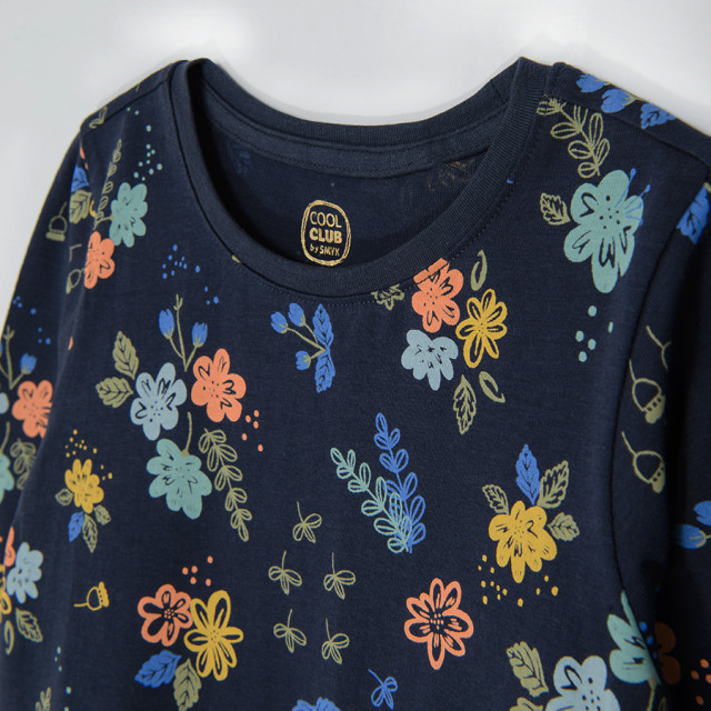 Рокля с дълъг ръкав, цвят: Тъмно син