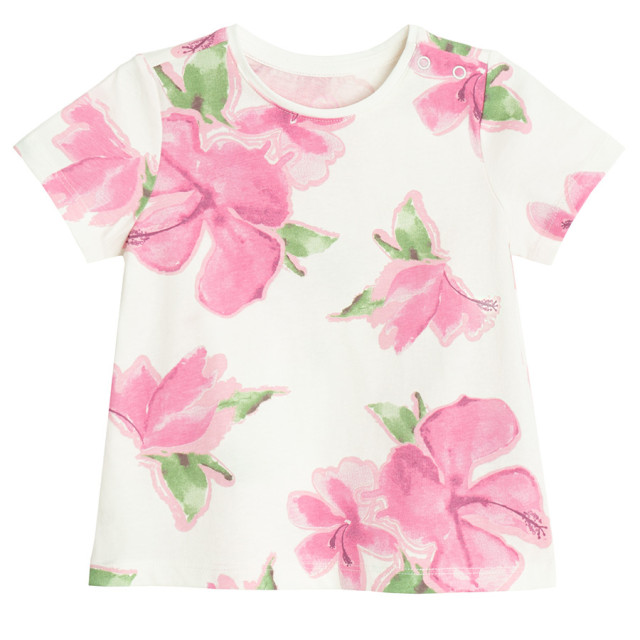 Тениска с къс ръкав, цвят: Розов