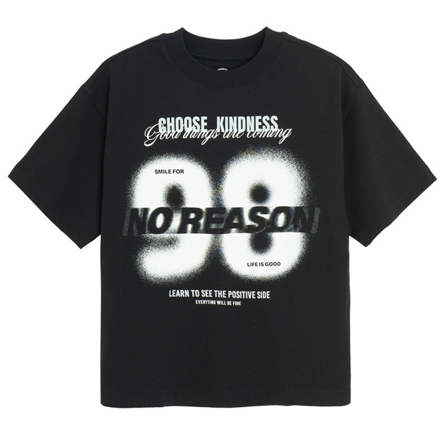 Тениска с къс ръкав, цвят: Черен