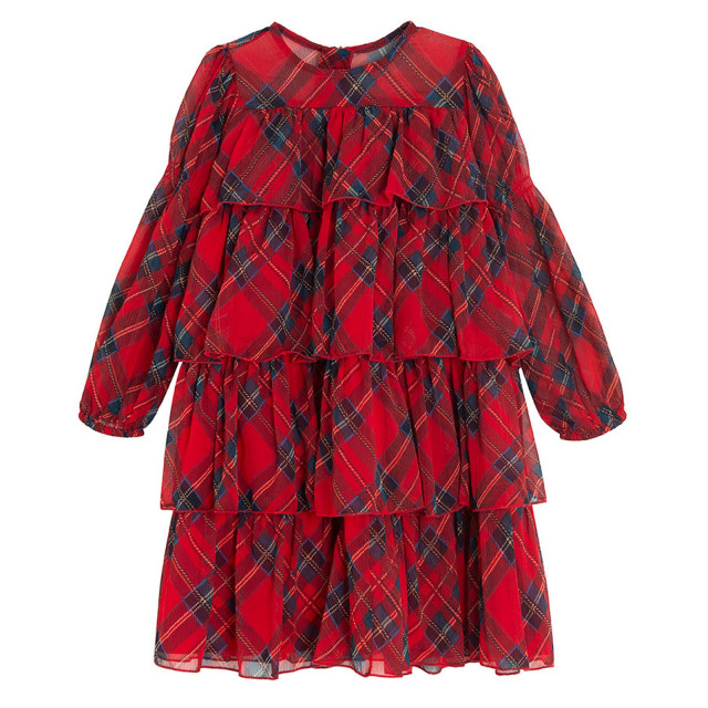 Рокля с дълъг ръкав, цвят: Микс