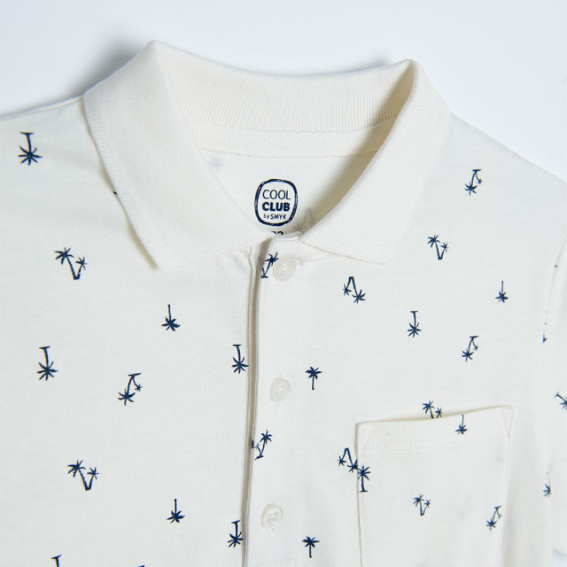 Тениска ПОЛО с къс ръкав, цвят: Бял