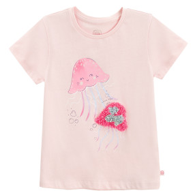 Тениска с къс ръкав, цвят: Розов