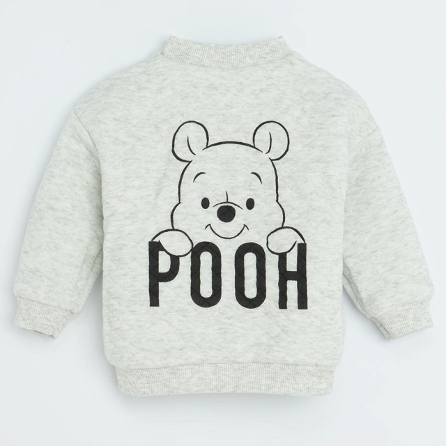Блуза с дълъг ръкав WINNIE THE POOH, цвят: Сив меланж