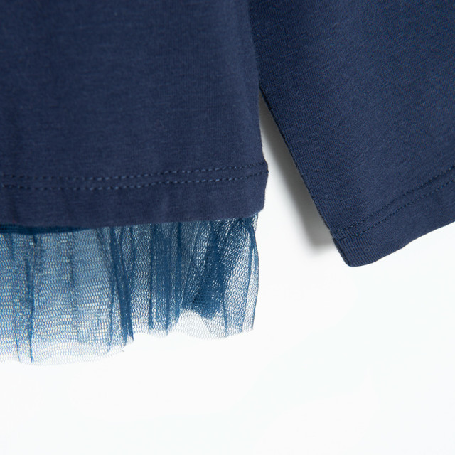 Блуза с дълъг ръкав PEPPA PIG, цвят: Морско син