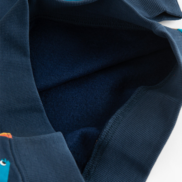 Блуза с дълъг ръкав, цвят: Тъмно син