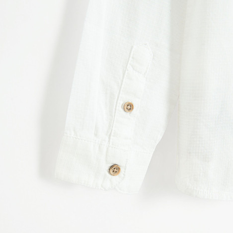 Риза с дълъг ръкав, цвят: Бял