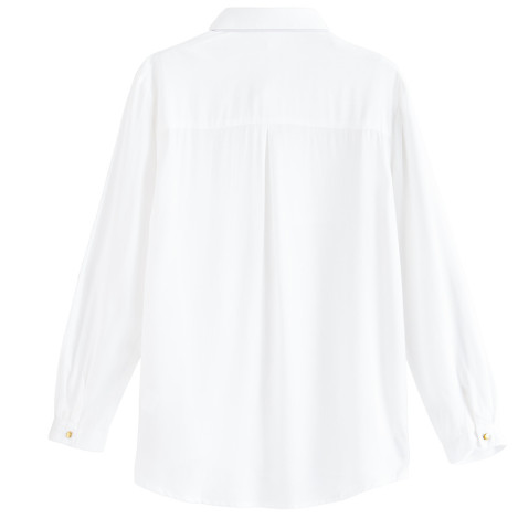 Риза с дълъг ръкав, цвят: Бял