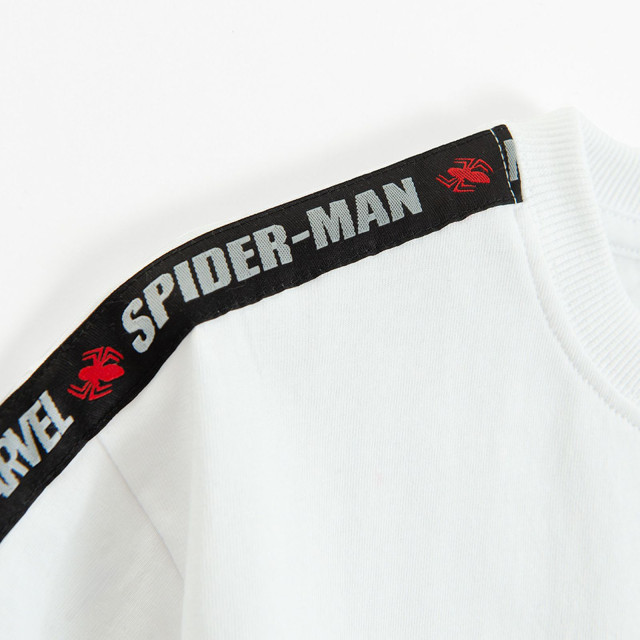 Тениска с къс ръкав SPIDER-MAN, цвят: Бял