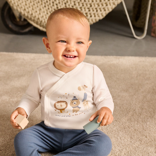 Боди с дълъг ръкав 2бр., цвят: Микс