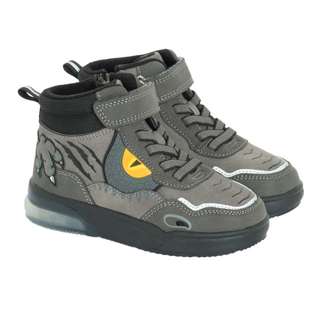 Високи обувки, цвят: Сив