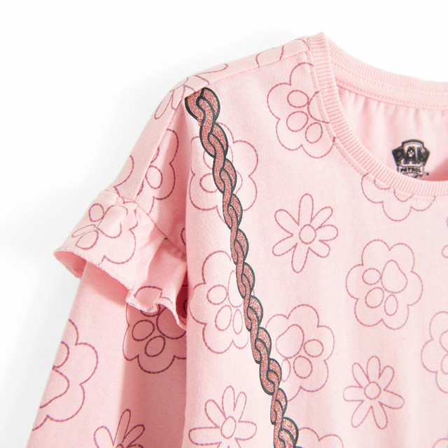 Блуза с дълъг ръкав PAW PATROL, цвят: Светло розов