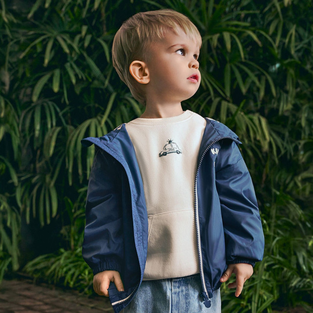 Блуза с дълъг ръкав, цвят: Бежов