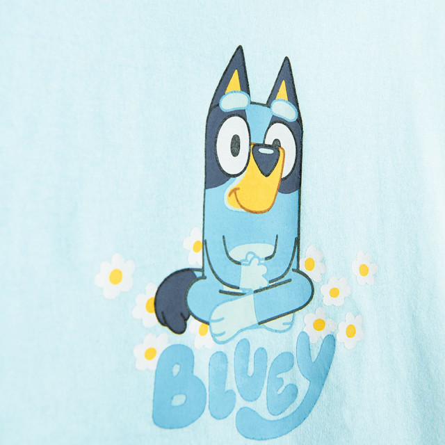 Тениска с къс ръкав BLUEY, цвят: Син