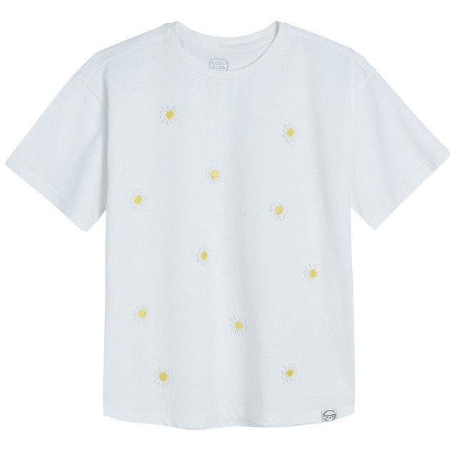 Тениска с къс ръкав, цвят: Бял