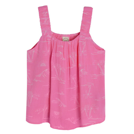 Блуза без ръкави, цвят: Цикламен