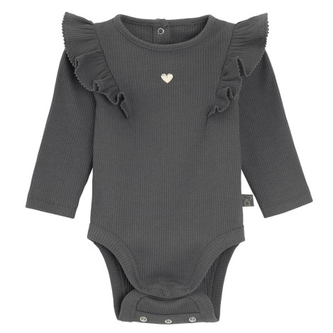 Боди с дълъг ръкав, цвят: Сив