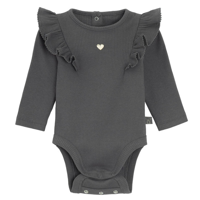 Боди с дълъг ръкав, цвят: Сив