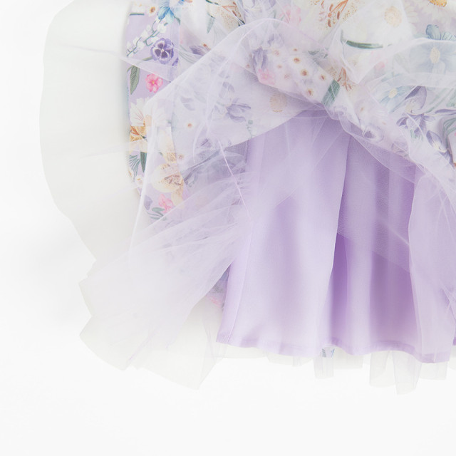 Рокля с къс ръкав, цвят: Розов