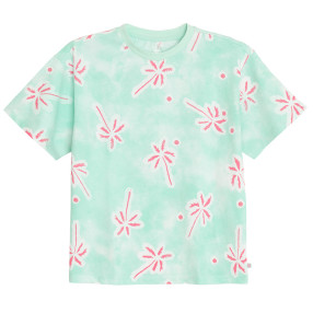 Тениска с къс ръкав, цвят: Син