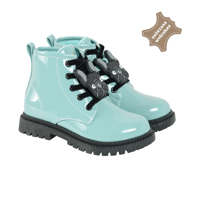 Високи обувки, цвят: Светло ментов