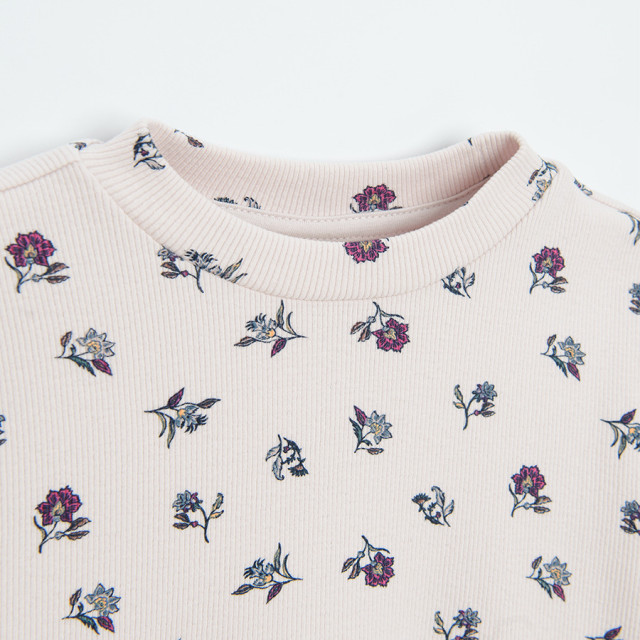 Тениска с дълъг ръкав, цвят: Светло виолетов