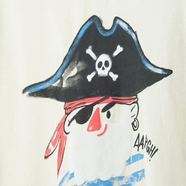 Тениска с къс ръкав, цвят: Бежов