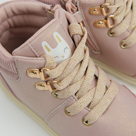 Високи обувки, цвят: Светло розов