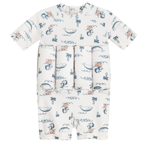 Пливни гащеризони, цвят: Бял