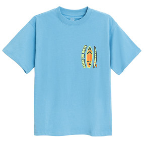 Тениска с къс ръкав, цвят: Син