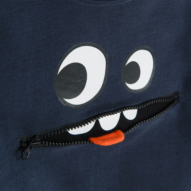 Блуза с дълъг ръкав, цвят: Морско син