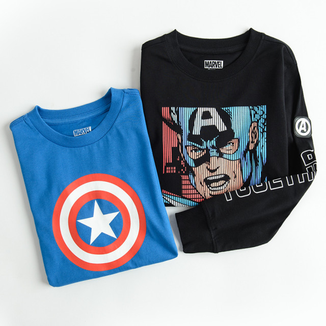 Тениска с дълъг ръкав 2бр. MARVEL, цвят: Микс