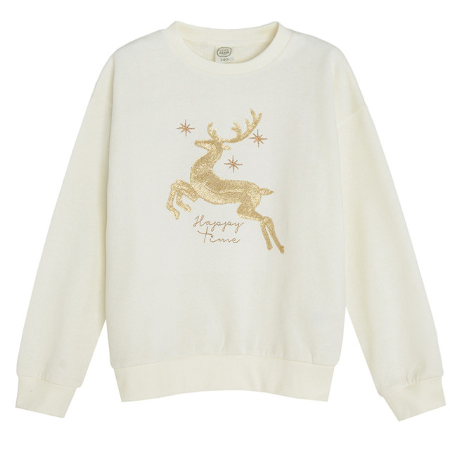 Блуза с дълъг ръкав, цвят: Бял