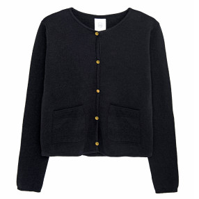 Жилетка, цвят: Черен