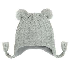 Шапка, цвят: Сив меланж